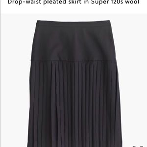 Jcrew Super 120s Pleated Skirt